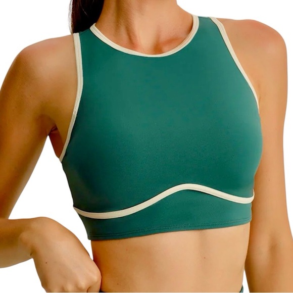 Kimberly C Other - KimberlyC M Green/White Sports Bra! NEW!